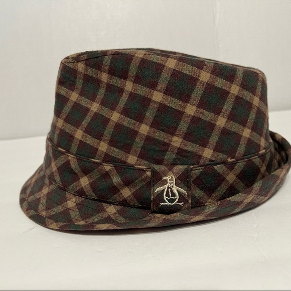 Original Penguin Plaid Fedora Hat - Picture 9 of 11